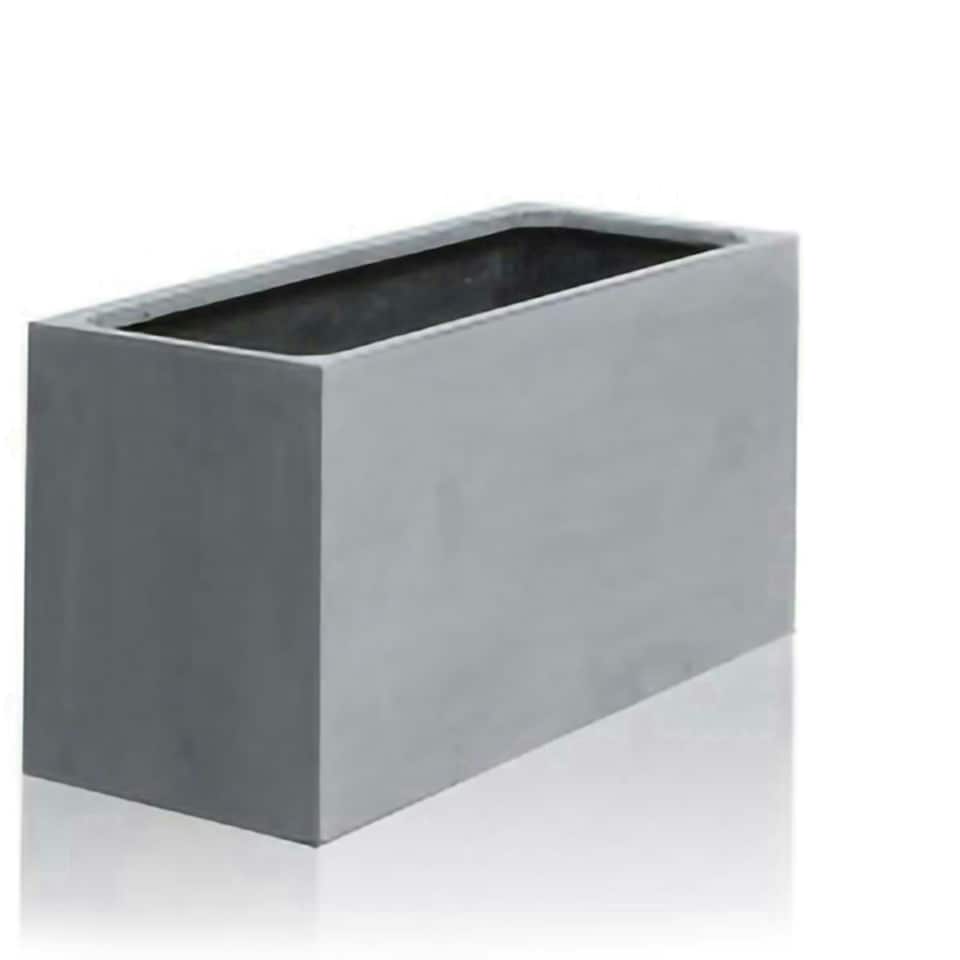 image 1 of Primrose Polystone Small Grey Patio Trough Planter 80cm