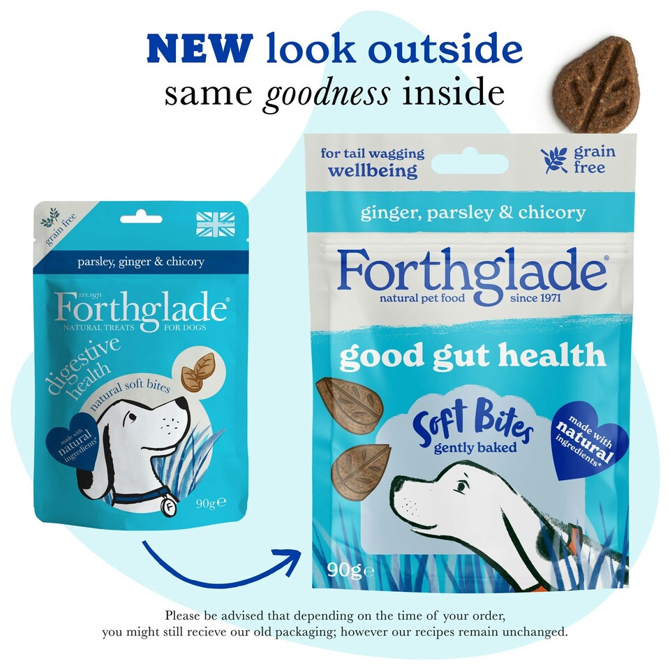 image 1 of Parsley, Ginger & Chicory Digestive Soft Bite Dog Treats (8x90g)