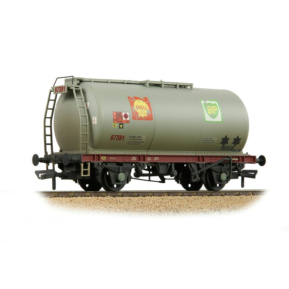Bachmann 45t TTA Tank Wagon Shell-BP Grey Weathered 67391