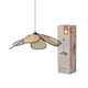 image 3 of Osram Decor Rattan Daisy Pendant Ceiling Light 580 E27 Brown Cream
