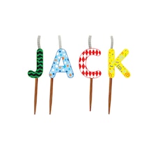 Name Birthday Cake Candle Set - Jack