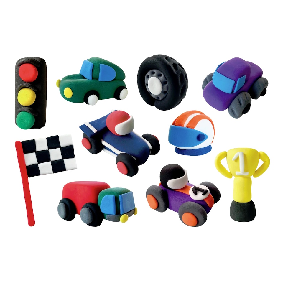 image 1 of Floss & Rock Clay & Play Modelling Kit - Cars