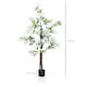 image 5 of HOMCOM Decorative Artificial Plants Honeysuckle Flower Fake Plants with Curved Boots for Home Indoor Decor, 150cm, White
