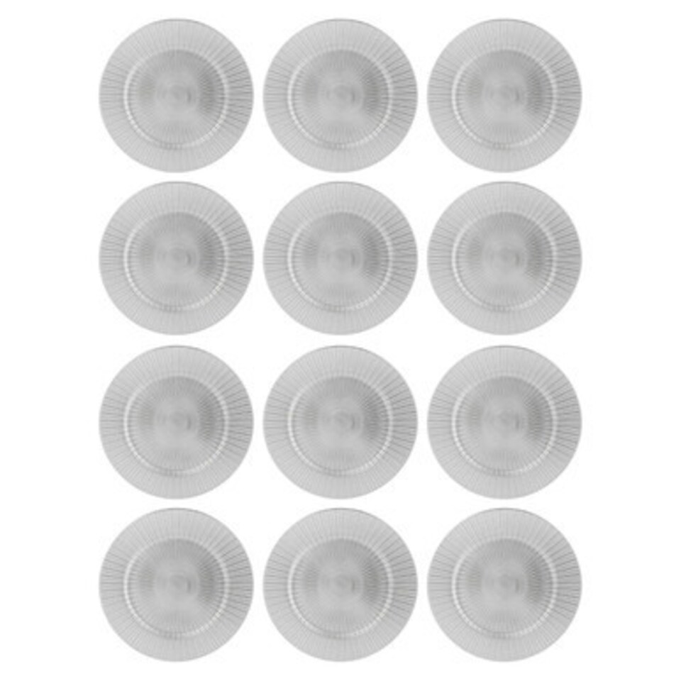silver tesco charger plates