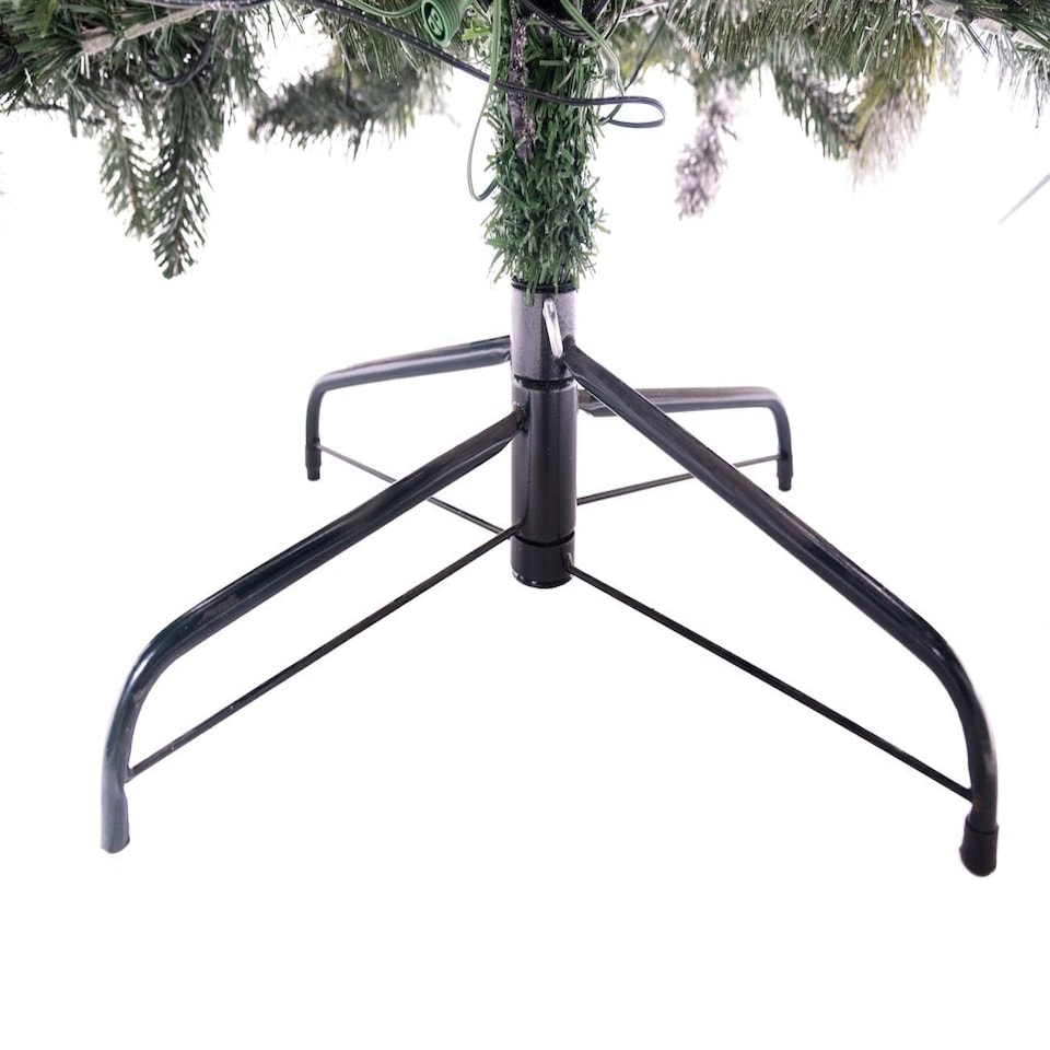 image 1 of 4ft White Snowy Tips Frosted Helsinki Fir Christmas Tree White | 4ft