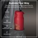 image 2 of BIL Rugby x Sports Leak Proof Water Bottle, Vacuum Insulated, 750ml (24oz) | Red | BIL Sea Of Red | One Size