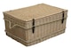 image 2 of Wicker 72cm Rope Handled Trunk Picnic Basket | Brown | Brown | One Size