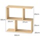 image 2 of Levede Slim Sofa Side Table Narrow End Accent Table 3 Tier for Living Room 20cm | Clear | Natural