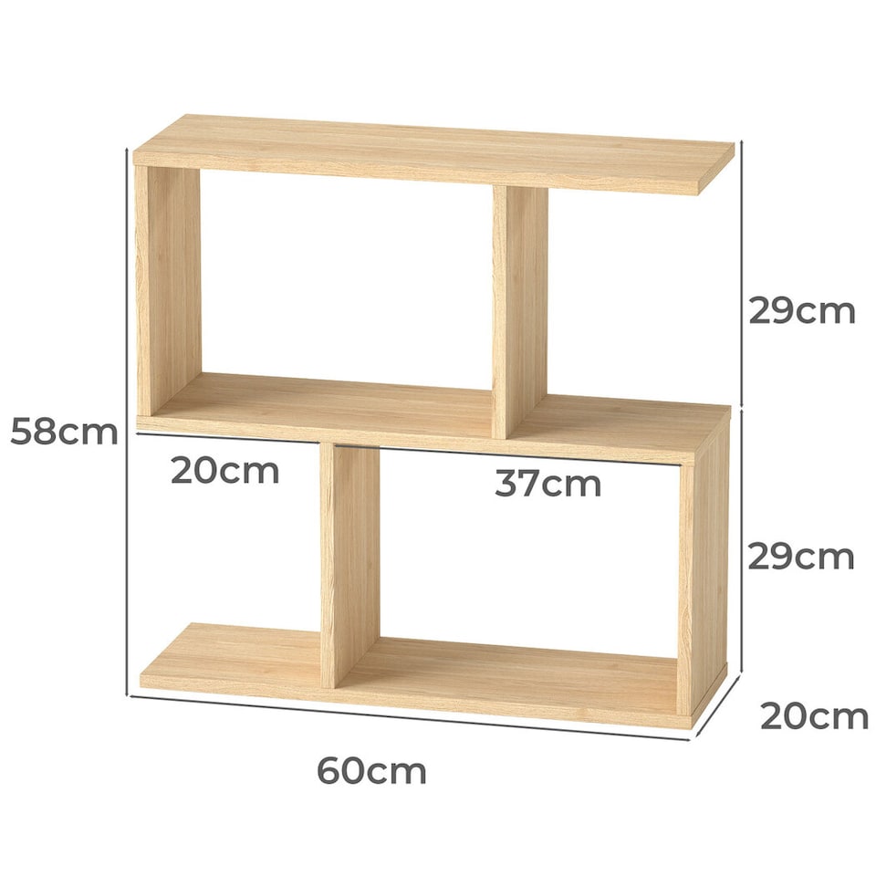 image 1 of Levede Slim Sofa Side Table Narrow End Accent Table 3 Tier for Living Room 20cm | Clear | Natural