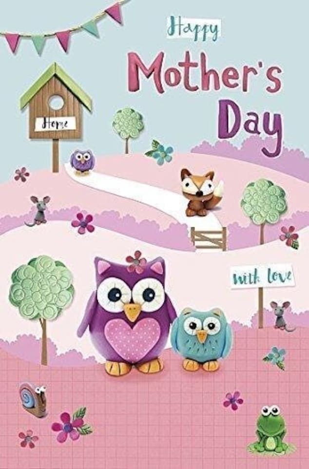image 1 of Owl's Open Mother's Day Quality Greeting Card - New Anyone