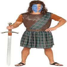 Fancy Dress Adult Scottish Warrior - M