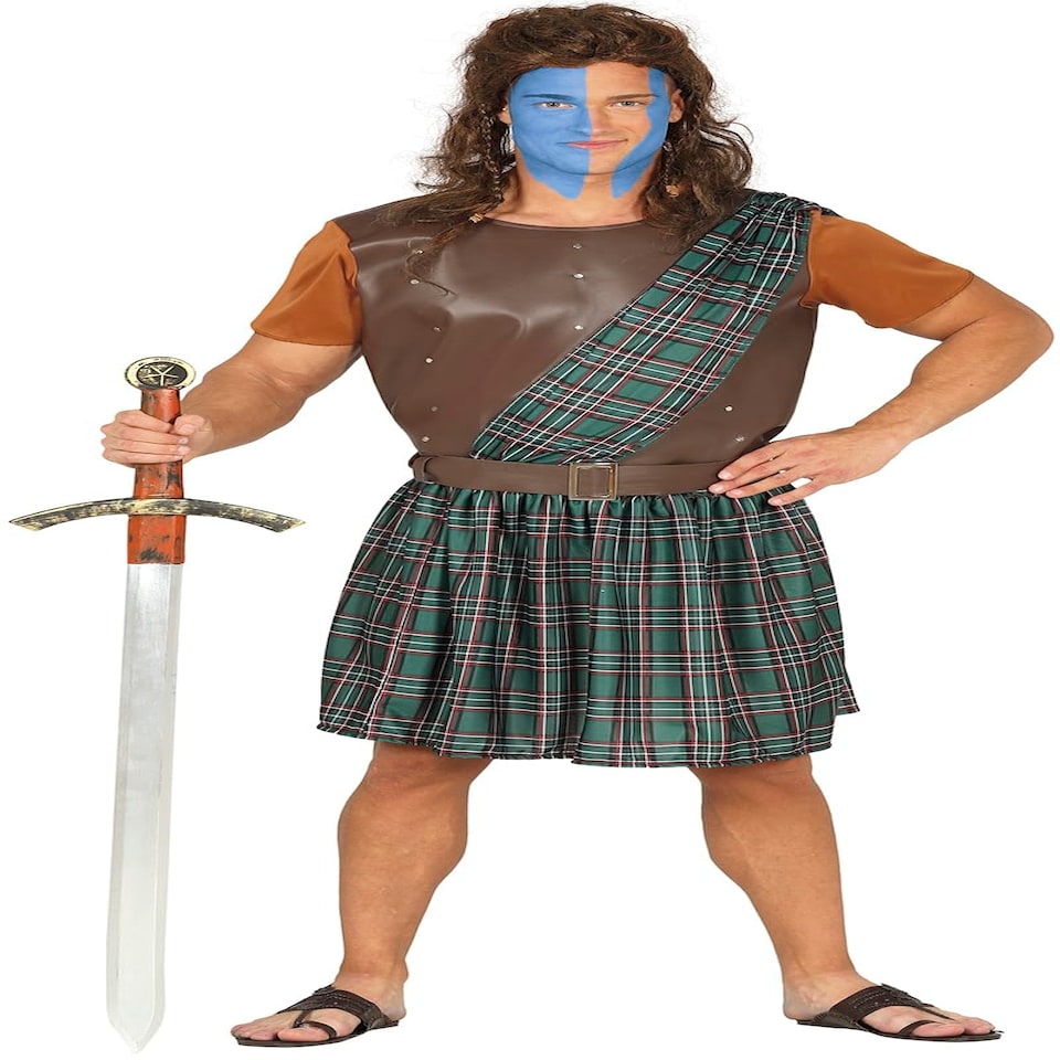 image 1 of Fancy Dress Adult Scottish Warrior - M