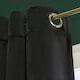 image 6 of OHS Soft Velvet Plain Dyed Thermal Insulated Panel Pair Eyelet Curtains, 66x72" Cream | Natural