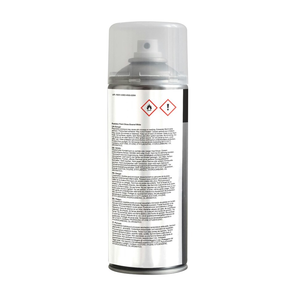 image 1 of Jenolite Directorust Radiator Enamel Paint - White Gloss - 400ml Spray Can