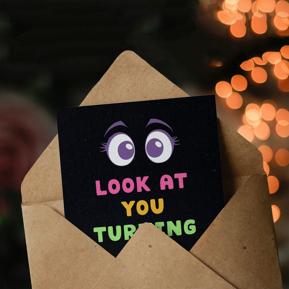 image 1 of Look At You Turning 20 Twice 40 Year Old Joke Birthday Card