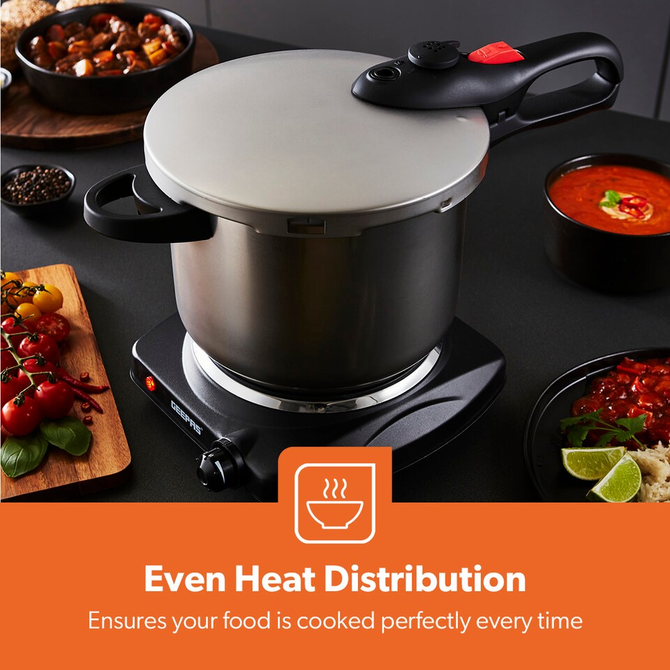 image 1 of GEEPAS 6L Stainless Steel Pressure Cooker