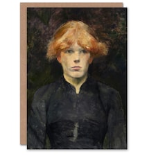 Toulouse Lautrec Art Card Portrait of Carmen Gaudin