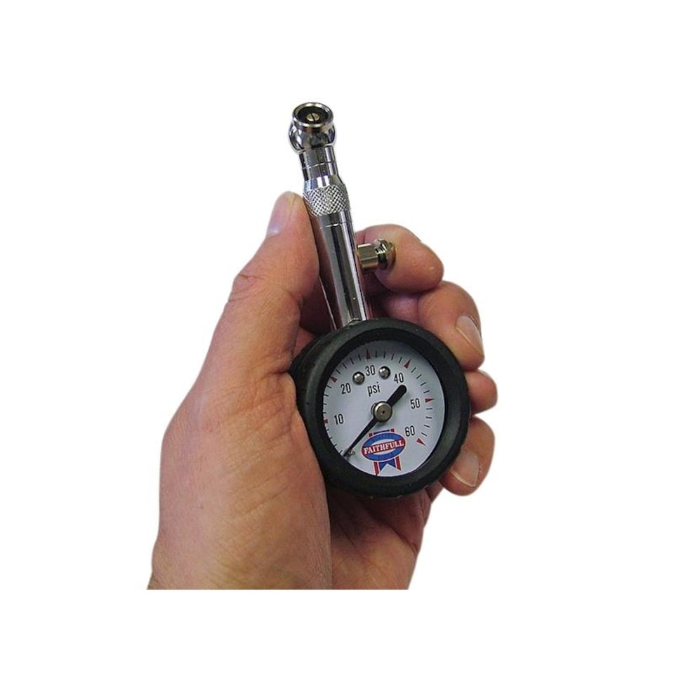 image 1 of Faithfull Tyre Pressure Dial Gauge 60 Psi | Multi | Multi Colour | One Size | 1