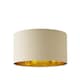 image 1 of ValueLights Extra Large Beige And Gold Ceiling Pendant Light Shade