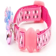 BOX OF 3 Luxury Kitten Stars Collar Pink