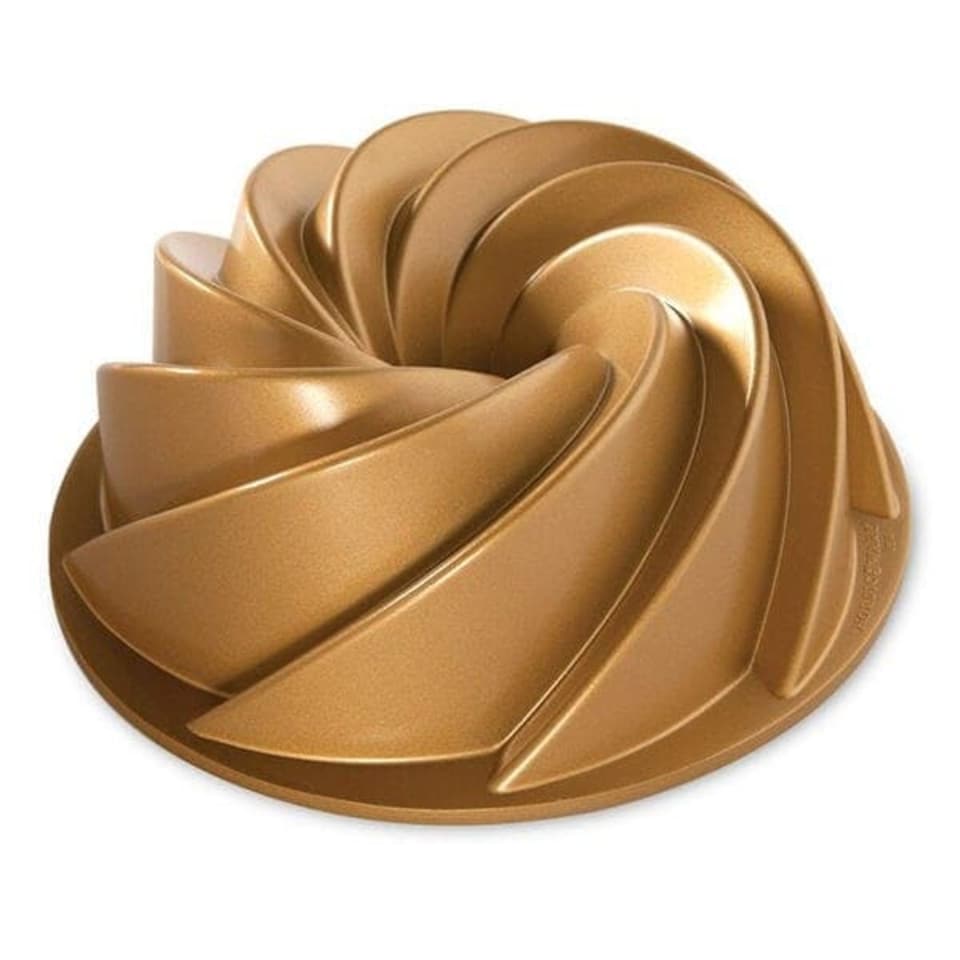 image 1 of Nordic Ware Heritage Bundt Pan Gold