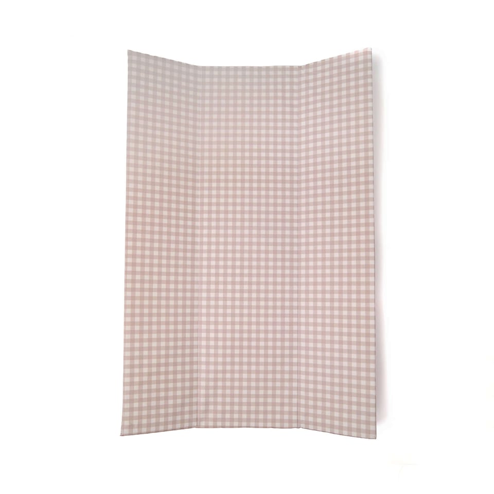 image 1 of Clair de Lune Gingham Anti-Roll Wedge Baby Changing Mat