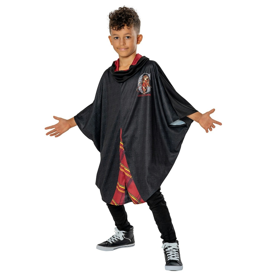 Harry Potter Childrens/Kids Gryffindor Costume Poncho - Black - 5-6 Years 5