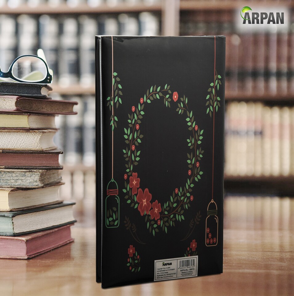 image 1 of ARPAN Designer Photo Album 6"x4" (10x15cm) for 300 Photos – Large Slip In Case Photo Album with Front Window Cover