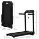 image 5 of HOMCOM 1.85HP Foldable Electric Treadmill Fitness Safety Lock LED Screen Black