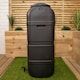 image 3 of Strata Slim Space Saver Water Butt 100L With Lid & Tap Carry Handles in Black