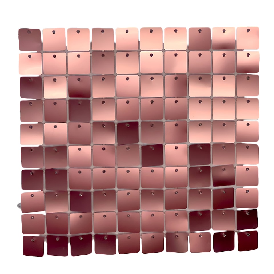 image 1 of 30cm x 30cm Shimmer Sequin Wall Panels, Reflective Square Backdrop Panel