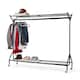 image 1 of House of Home Clothing Rail Heavy Duty Hanging Clothes Shoe Hat Rack Shelves With Wheels 6ft x 5ft | Black