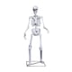 image 1 of 5ft (1.5m) Full Body Halloween Standing Skeleton with Posable Joints & Red LED Eyes