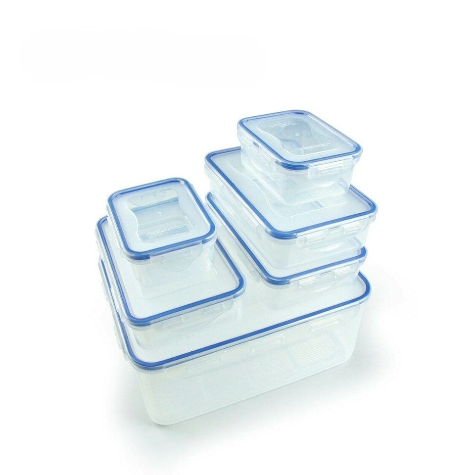 image 1 of LocknLock Food Storage Containers | 6 Meal Prep Containers Reusable | Lunch Box