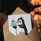 image 3 of Cute Holding Cake Bright Illustration Girl Daughter Son Birthday Card
