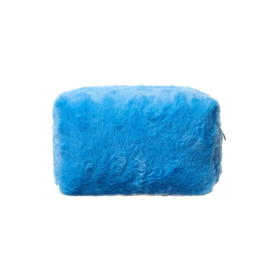 image 1 of Lilo & Stitch Character Face Make-up Bag & Mirror - Blue - One Size