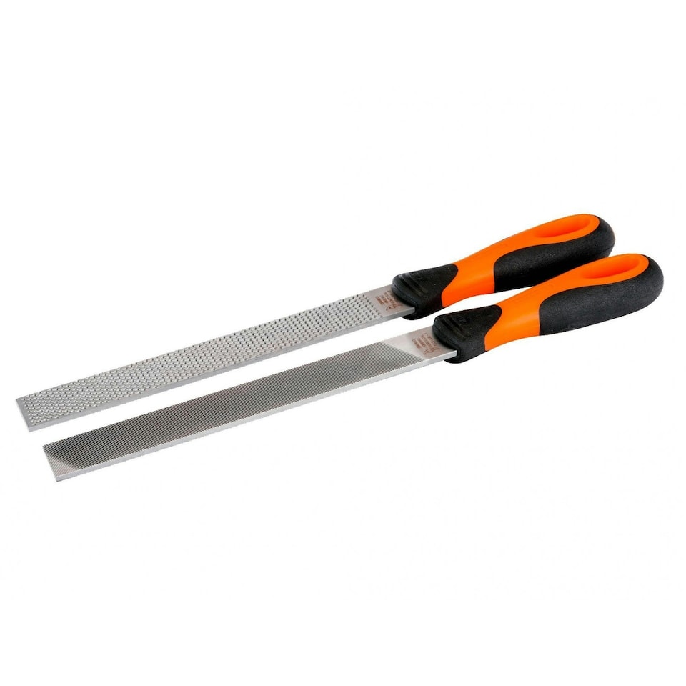 Bahco 4-in-2 Ergo Homeowner's File Set, 2 Piece - Multi Colour - One Size