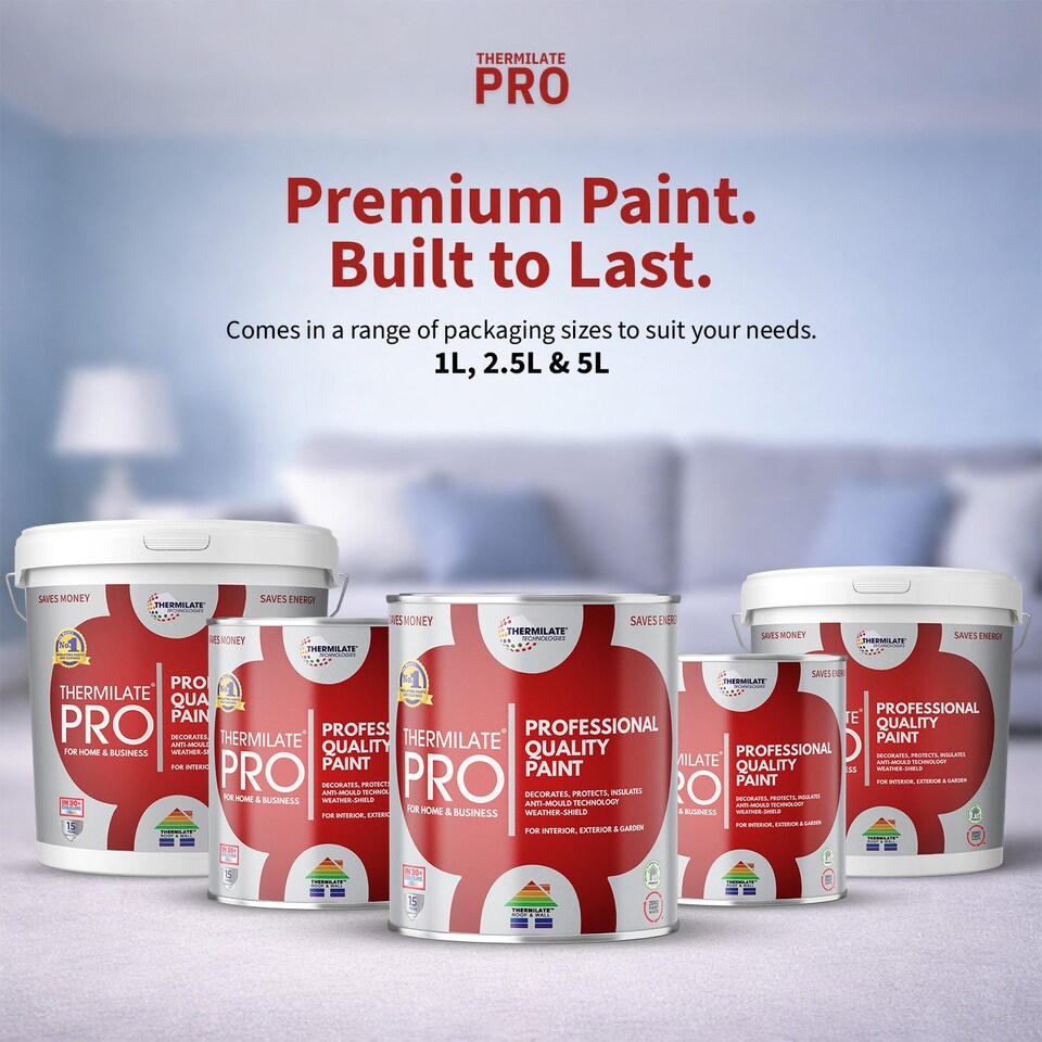 image 1 of Thermilate PRO FLEX Interior & Exterior Paint - Multi-Surface Paint & Primer - All-in-One - Sage Green - 5L - Matt
