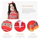 image 2 of Devils Cheerleader Fancy Dress Costume Red | L