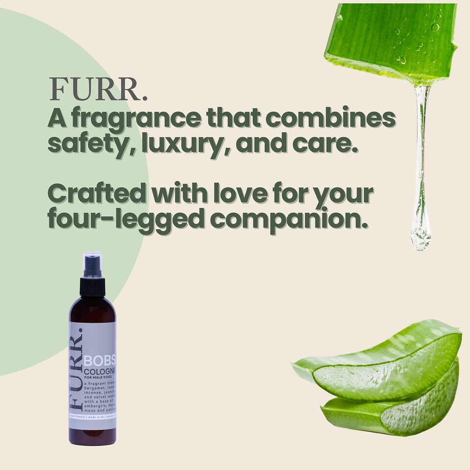 image 1 of FURR Bobs Cologne for Male Dogs 500ml with Aloe Vera, Vitamin E & Hyaluronic Acid