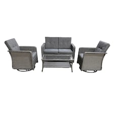 The Leigh 4 Seat Rattan Sofa Lounge Set
