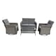 image 1 of The Leigh 4 Seat Rattan Sofa Lounge Set