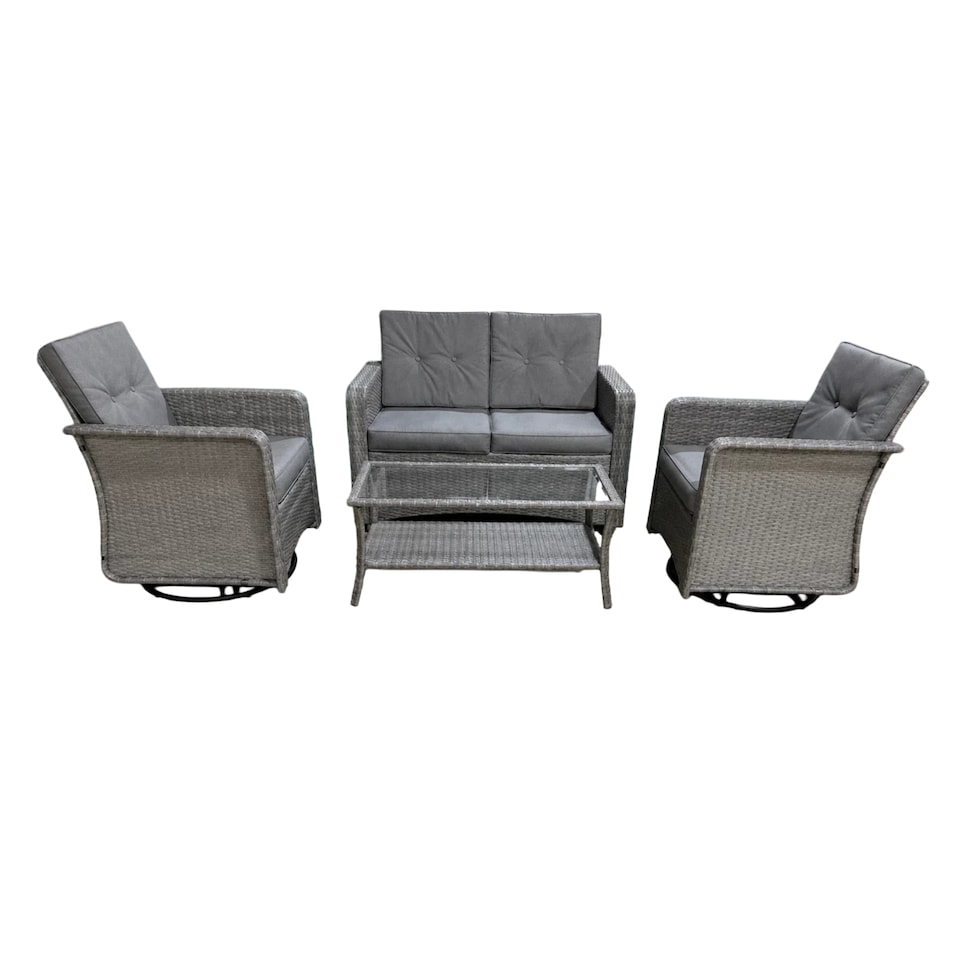 image 1 of The Leigh 4 Seat Rattan Sofa Lounge Set
