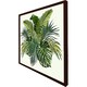 image 3 of Green tropical foliage (Picutre Frame) Brown | Oak | XL