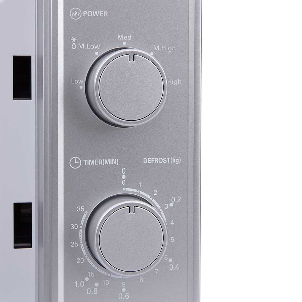 image 1 of Cookology 800W Microwave 20L Manual Control Freestanding - CMAFS20LSL Silver