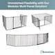 image 2 of Bettacare Premium Extra Tall Multi Panel Flexible Dog Barrier, up to 370cm Wide, White, 105cm Tall, Dog Barrier for Pets Dogs and Puppy White