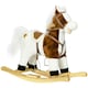 image 9 of HOMCOM Rocking Horse with Music, Sound, Ride On Horse with Saddle for 3-6 Years