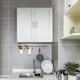image 2 of Yaheetech Wall Mount Cabinet with Adjustable Shelf | White