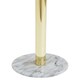 image 3 of Interiors by Premier Stable Light Gold Large Toilet Roll Holder With Marble Base, Design Toilet Holder, Sturdy Roll Holder