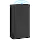 image 1 of HOMCOM 45L Sensor Bin, Metal Kitchen Bin with Automatic Soft Close Lid and Fingerprint-Proof for Recycling and Waste, Black | Black | Black